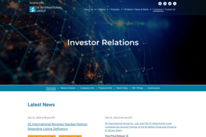 ZK International Group Co., Ltd.