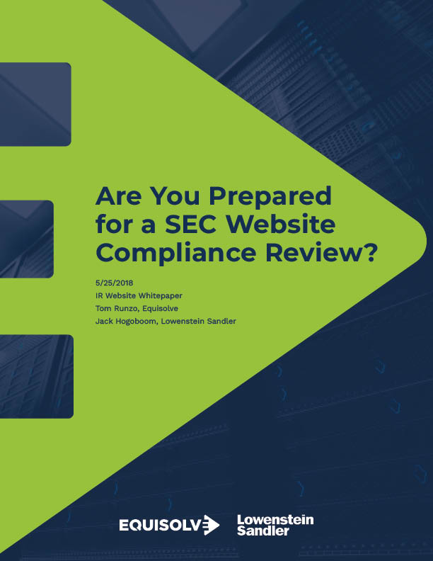 Are you prepared for a SEC website compliance review?