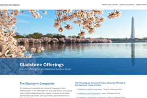 Gladstone Offerings